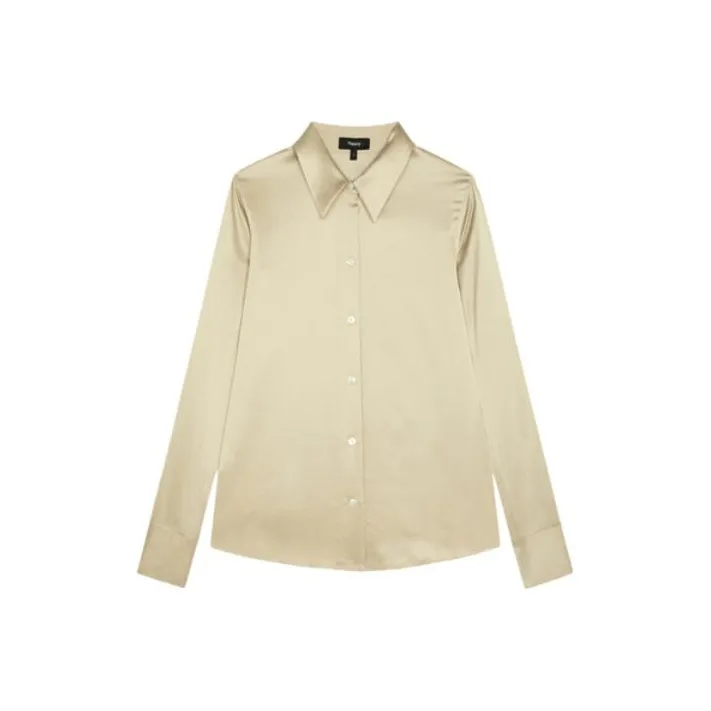 THEORY Shirts Women's Champagne-0