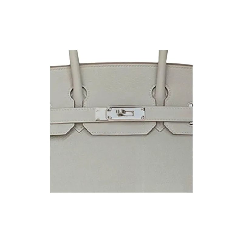 HERMES Birkin Togo Calfskin Birkin Bag Handbags Women's 80 Gris Perle Pearl Gray-1