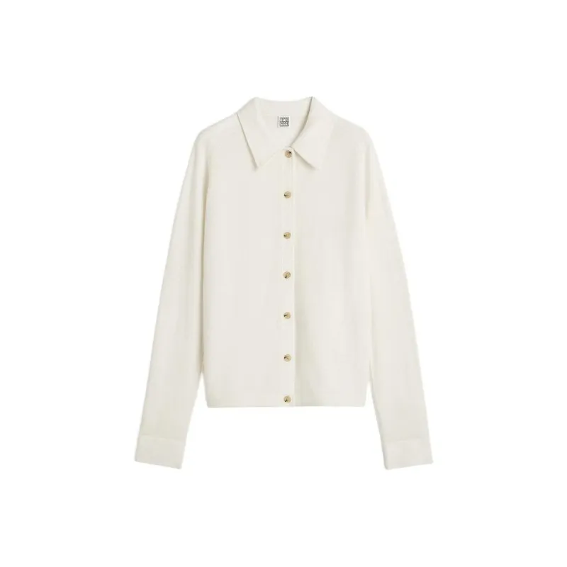 TOTEME Long Sleeved Buttoned Knitted Cardigan-0