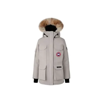 Canada Goose Expedition Series Down Jacket Asia Version Winter Women's Lime Gray