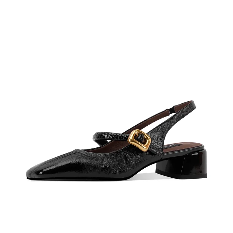 Shesrim Chunky Heel High Heels Women's-4