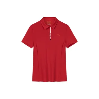 Anta Variety Training Collection Polo Shirt Women's Classic Red