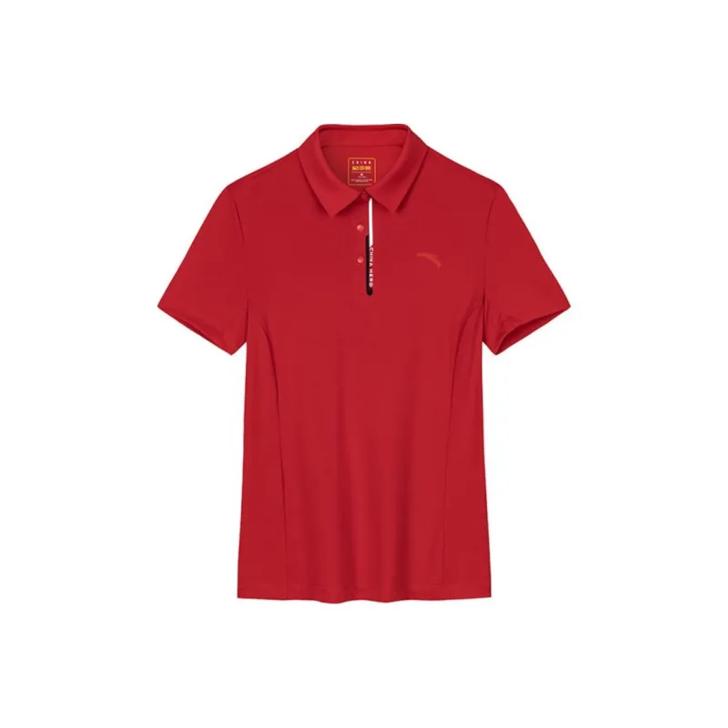 Anta Variety Training Collection Polo Shirt Women's Classic Red-0