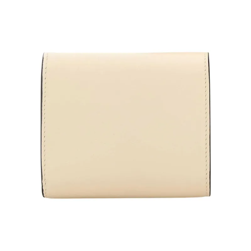 Valentino Vlogo Calfskin Wallet Women's Ecru-2