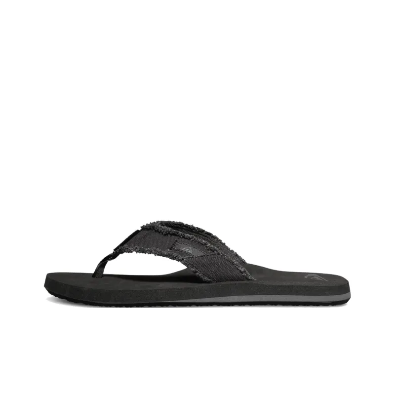 Quiksilver Abrasion Resistant Flip Flops Men's Black-0