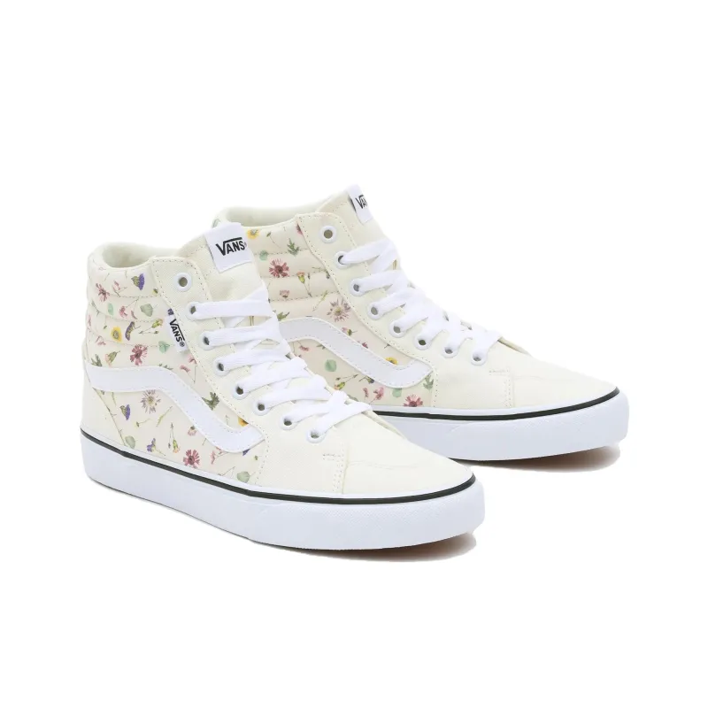 Vans Filmore Slip Resistant Cushioning High Top Skateboard Shoes Women's Ecru-2