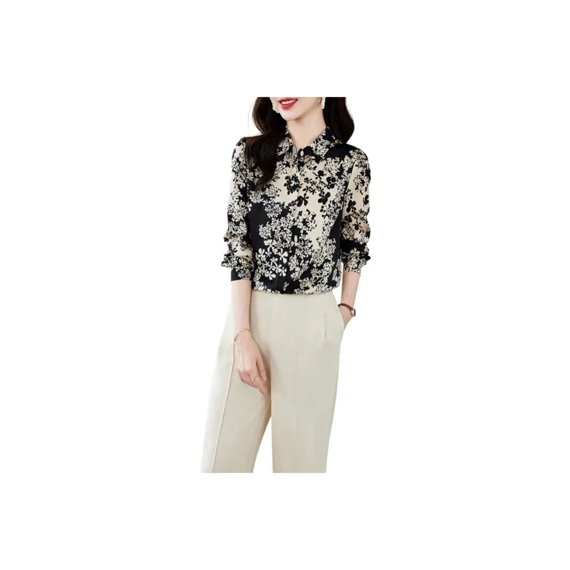 Yi Mengyuan Shirt Women's Small Floral-0