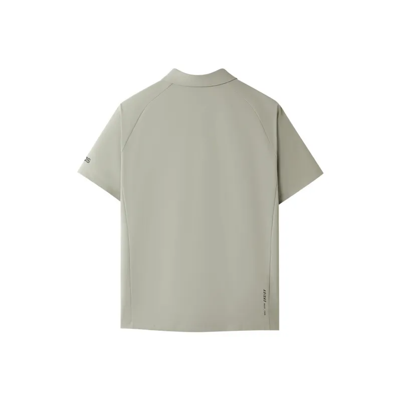 Adidas Polo Shirt Men's Gray Green-1