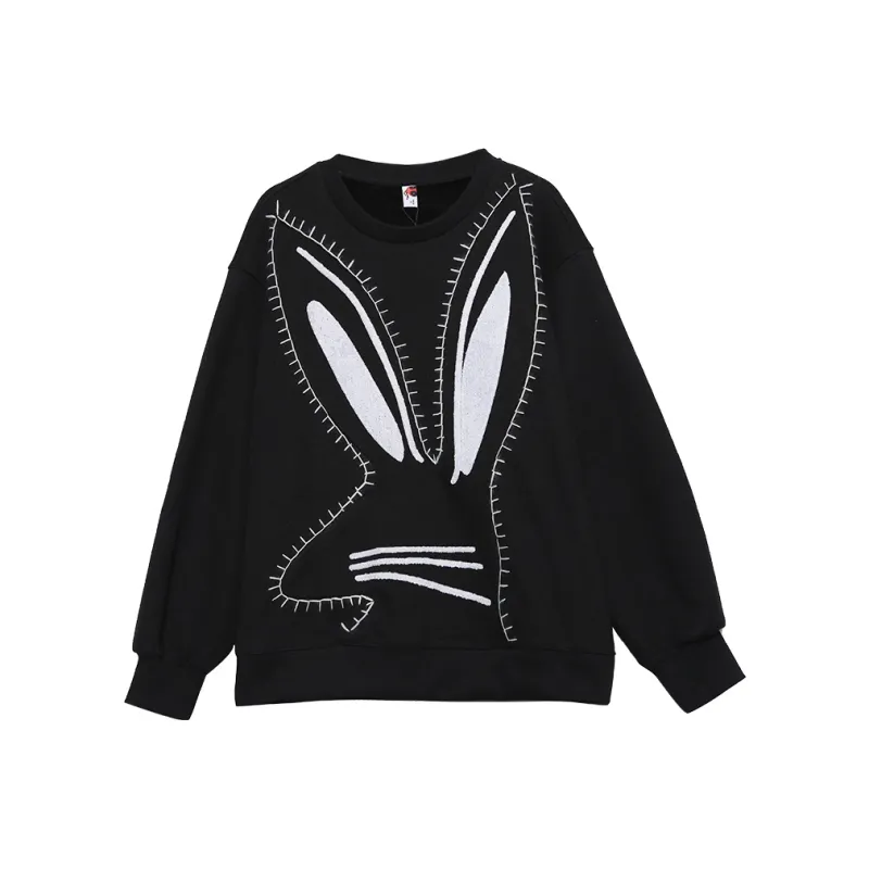 MUGUOGUOMU Sweatshirt Women's Black-0
