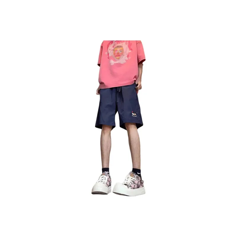 DARK HORSE Casual Shorts Unisex Navy Blue-0