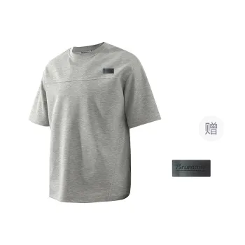 BRUMAIRE T Shirt Unisex Light Gray Comes With Brooch