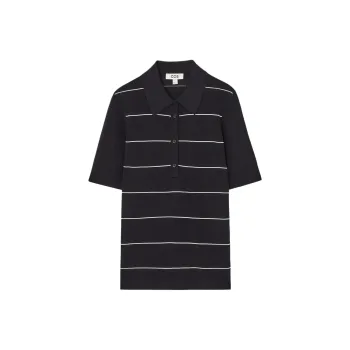 COS Polo Shirt Women's Dark Blue