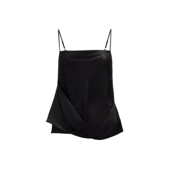 JW Anderson Draped Satin Tank Top