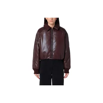 AGOLDE Zip Up Cropped Bomber Jacket