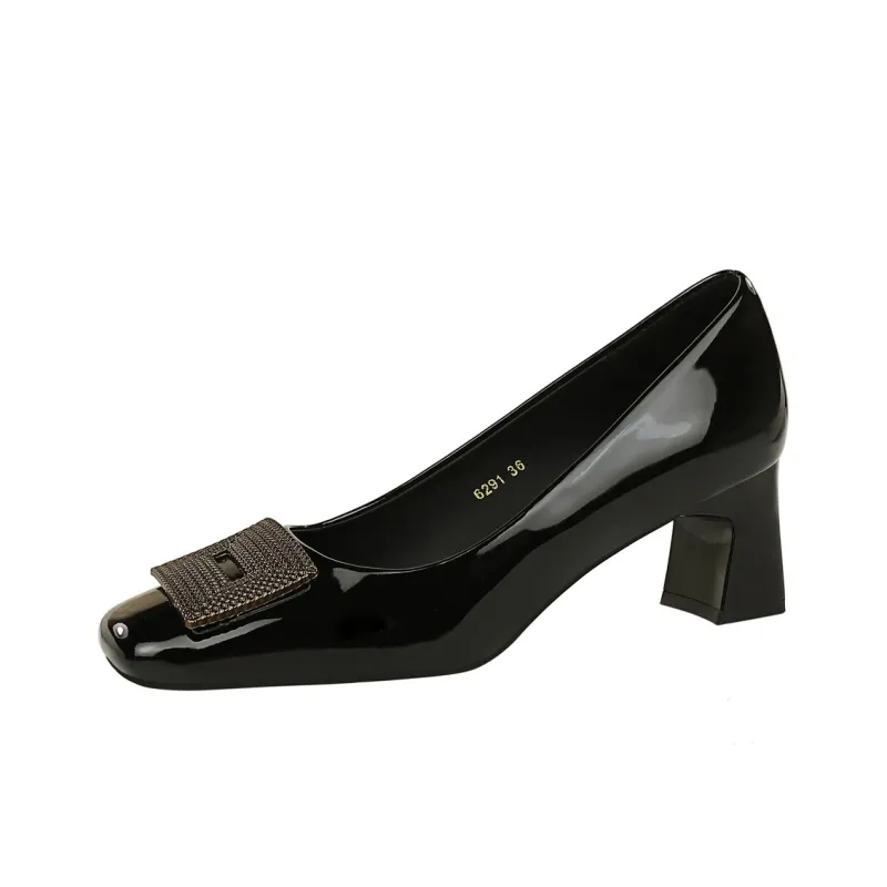 QITUMAUL Chunky Heel High Heels Women's-1