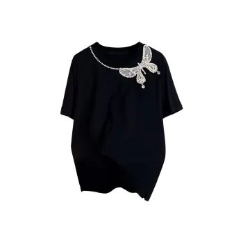 Cypress House Drop Shoulder Sleeve T Shirt Women's Black