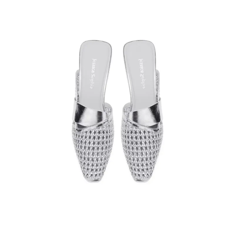 JESSICA SOPHIA Rubber Sole Cut Out Abrasion Resistant Slip Resistant Closed Toe Slippers Women's-4