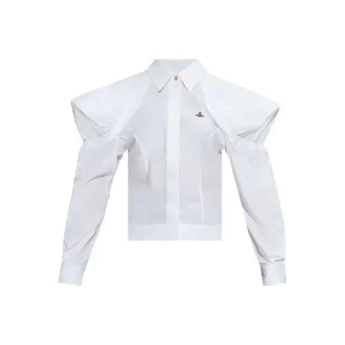 Vivienne Westwood Orb Embroidered Puff Sleeved Shirt