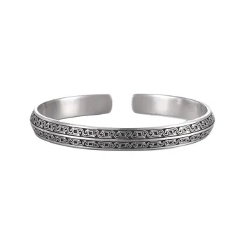 LIUXIN 999 Fine Silver Bangles Unisex