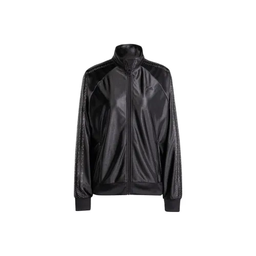 long-sleeved Originals Embed Three Stripes Track Top Jackets & Coats Women's Black