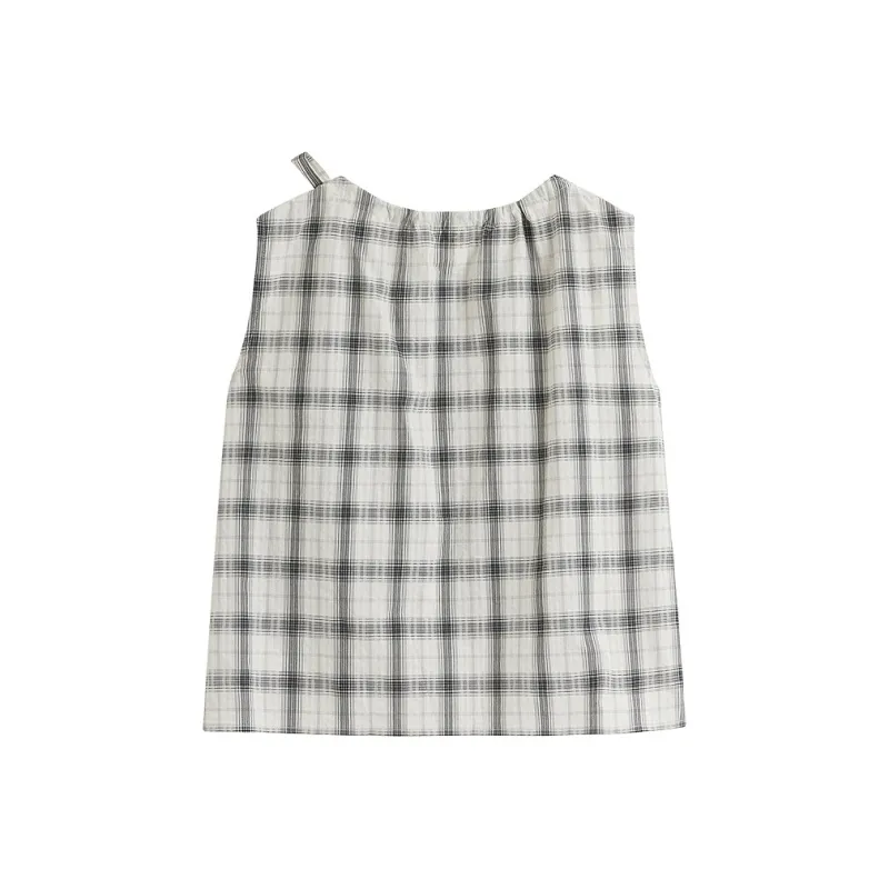 Inman Shirt Women's Black White Plaid-1