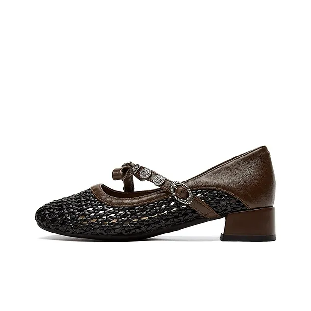 DAPHNE Chunky Heel High Heels Women's-0
