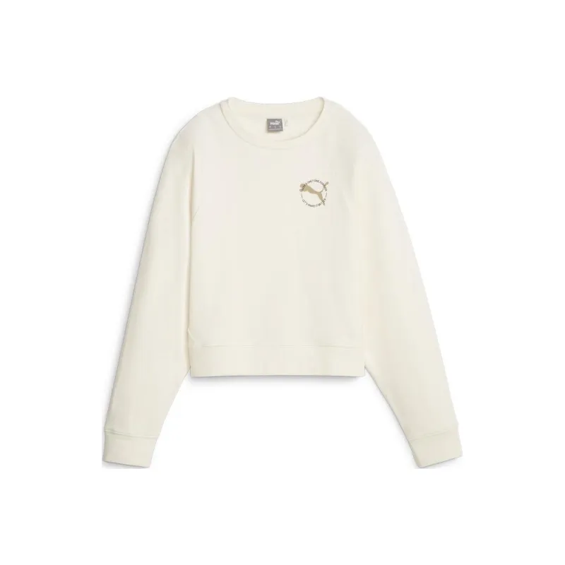 PUMA BETTER SPORTSWEAR BETTER SPORTSWEAR Crew TR Sweatshirt Women's White-0