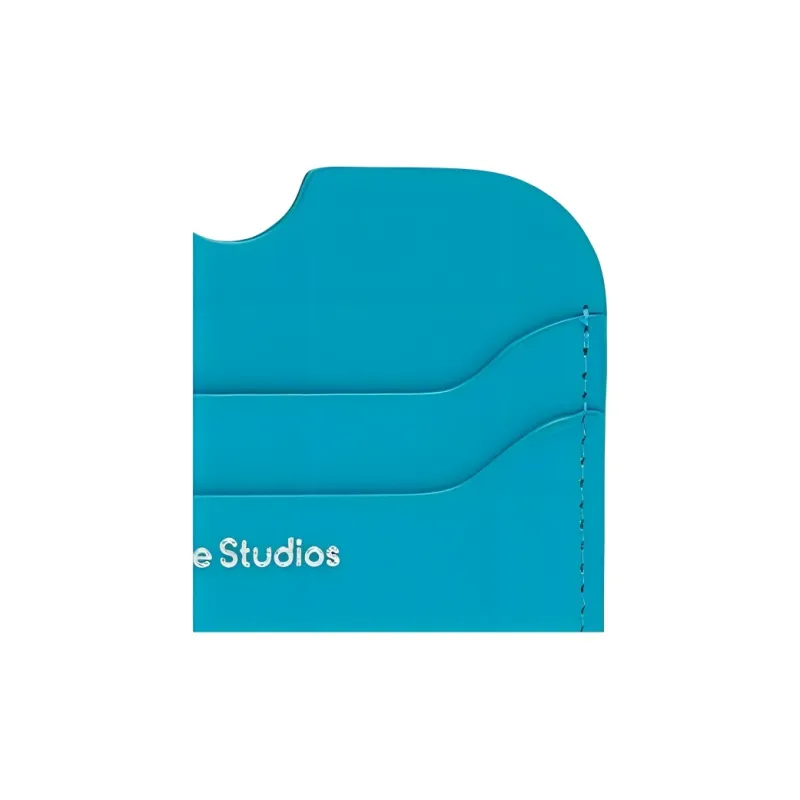 Acne Studios Calfskin Card Holder Women's Blue-2
