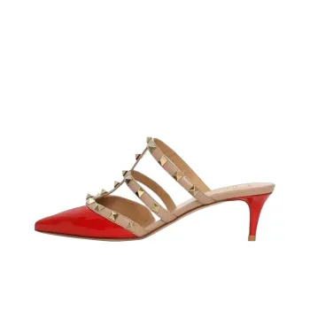 Valentino Closed Toe Slippers Women's Red