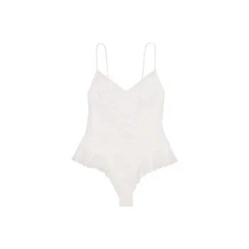 Victoria's Secret PINK/VERY SEXY/Rose Lace Teddy/Coconut White Camisole Women's Coconut White