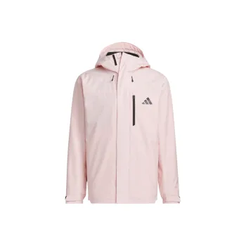 Adidas THREE IN ONE FLEECE JACKET Jackets Coats Women's Sandy Brown Pink