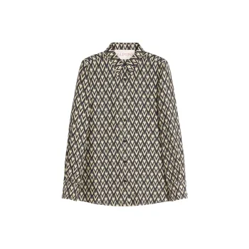 Valentino Toute La V Monogram Long Sleeved Shirt