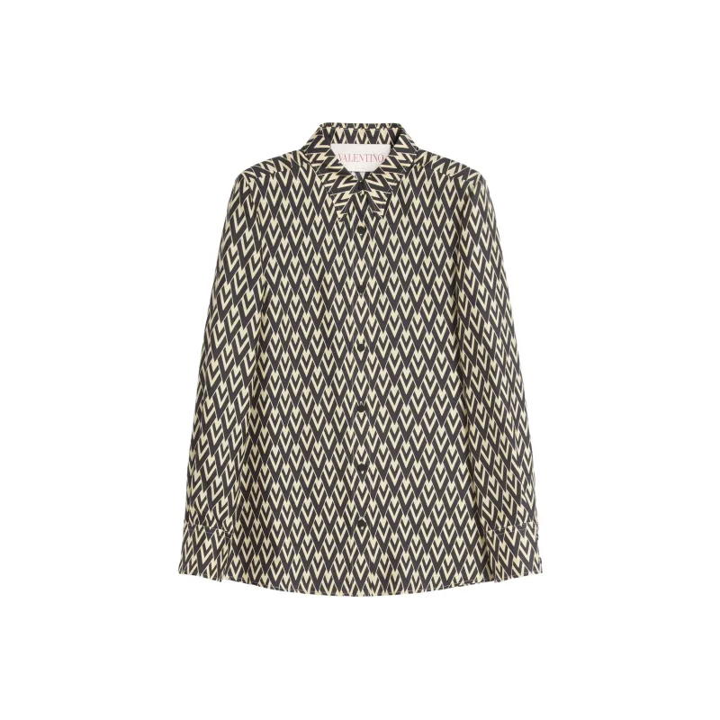 Valentino Toute La V Monogram Long Sleeved Shirt-0