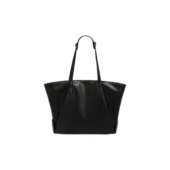 Bullrun Cow Leather Tote Bag, Shoulder Bag Women's Black