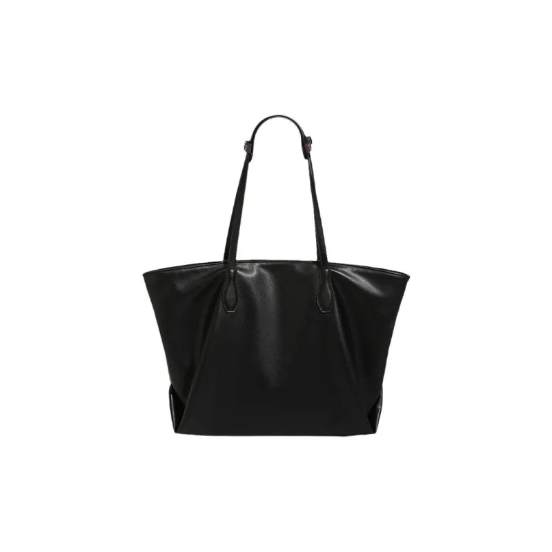 Bullrun Cow Leather Tote Bag, Shoulder Bag Women's Black-0