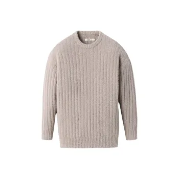 UGG FW24 Riz Rib Top Knitwear Women's Granite Color
