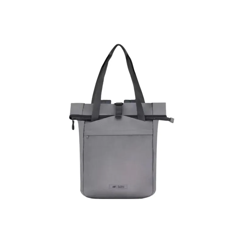 New Balance Fabric Double Shoulder Backpack Unisex Gray-0