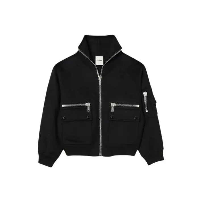 Sandro Zip-up Bomber Jacket-0