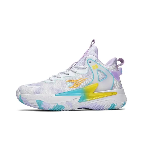 QIUTEXIONG Cushioning, Slip Resistant, And Abrasion Resistant High Top Basketball Shoes Unisex