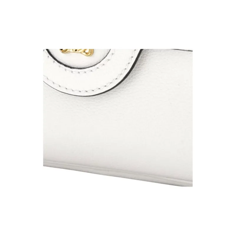 FANSIZHE La Medusa Cow Leather Messenger Bag, Shoulder Bag Women's White-3