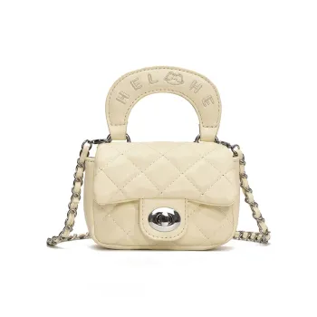 FCTOSSR PU One Shoulder Handbag Women's White/Beige/Black/Pink/Silver