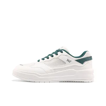 361° Air Force One Slip Resistant Cushioning Low Top Skateboard Shoes Men's White Green