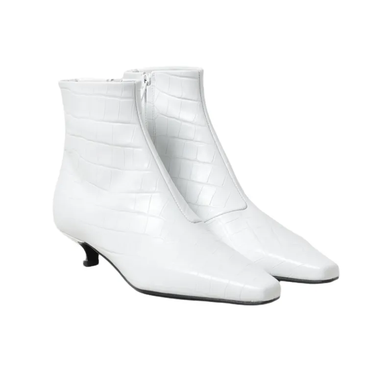 TOTEME Crocodile embossed Leather Boots Women's-3