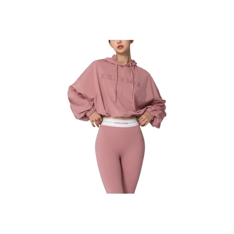 XEXYMIX Sweatshirt Women's Dark Pink-1