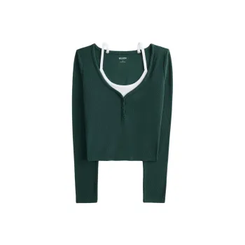 Hollister T Shirt Women's Green