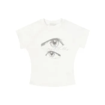 RTNH Set in Sleeve T Shirt Women's White
