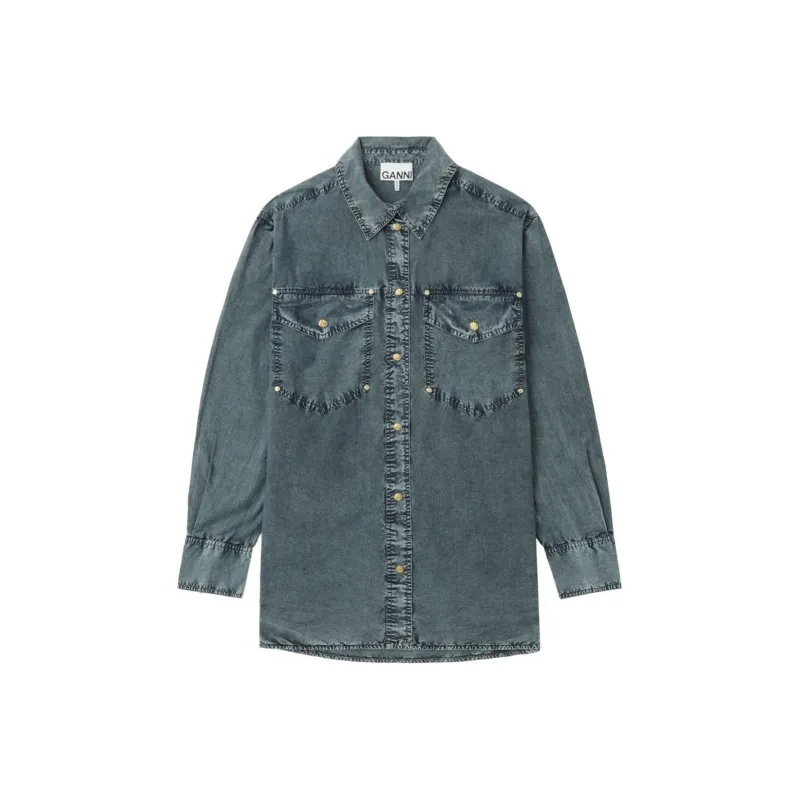 GANNI Cotton Shirt-0