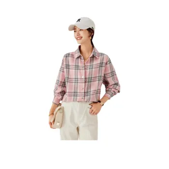 La Chapelle Shirt Women's Pink Plaid