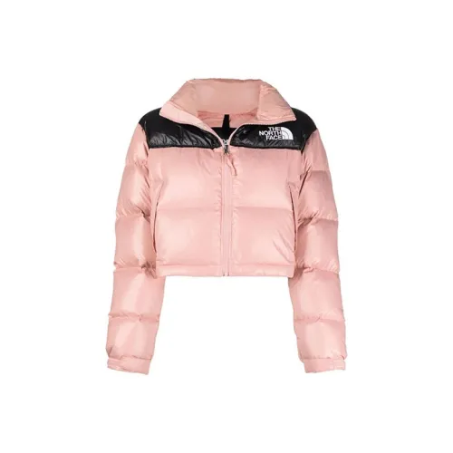 THE NORTH FACE Women'ss Nuptse 700 Fill Short Jacket Rose Tan
