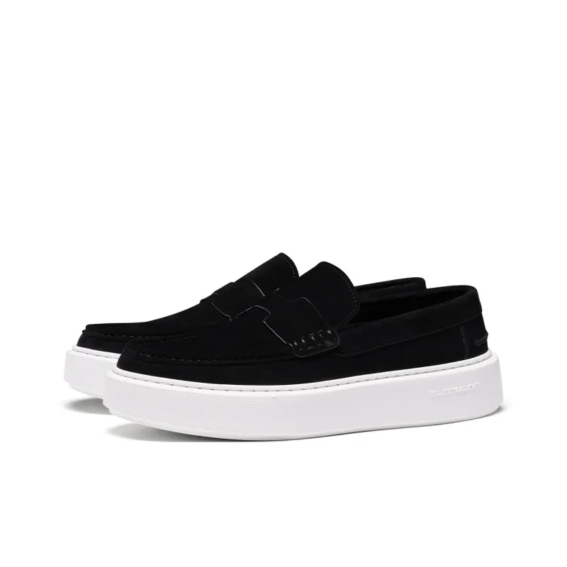 TRUFFAUT Vintage Platform Casual Slip on Low Top Height Increasing Skateboard Shoes Men's-1